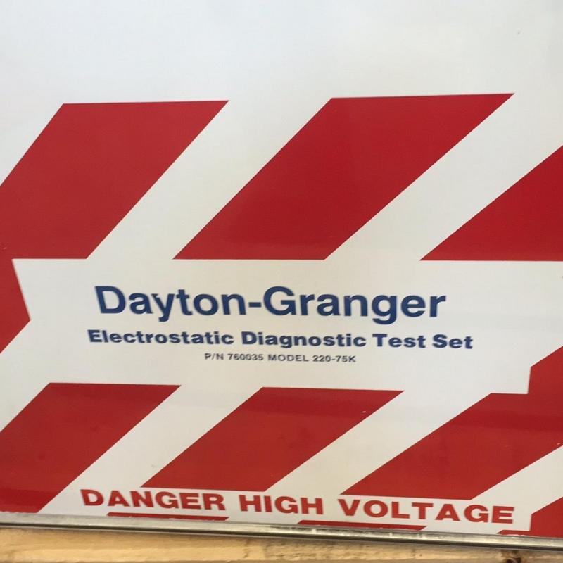 PN: 760035, Electrostatic Diagnostic Test Set, Model 220-75K, Dayton Granger
