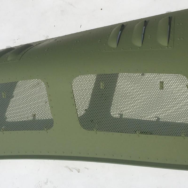 P/N: 205-060-807-009, UH-1 Left Hand Cowling, New Surplus, Bell Helicopter ID: D11