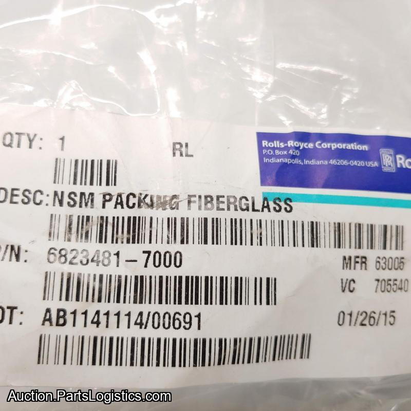 P/N: 6823481, Fiberglass Packing Rope, New RR M250 (Intec Products PMA), SOLD BY THE FOOT ID: D11