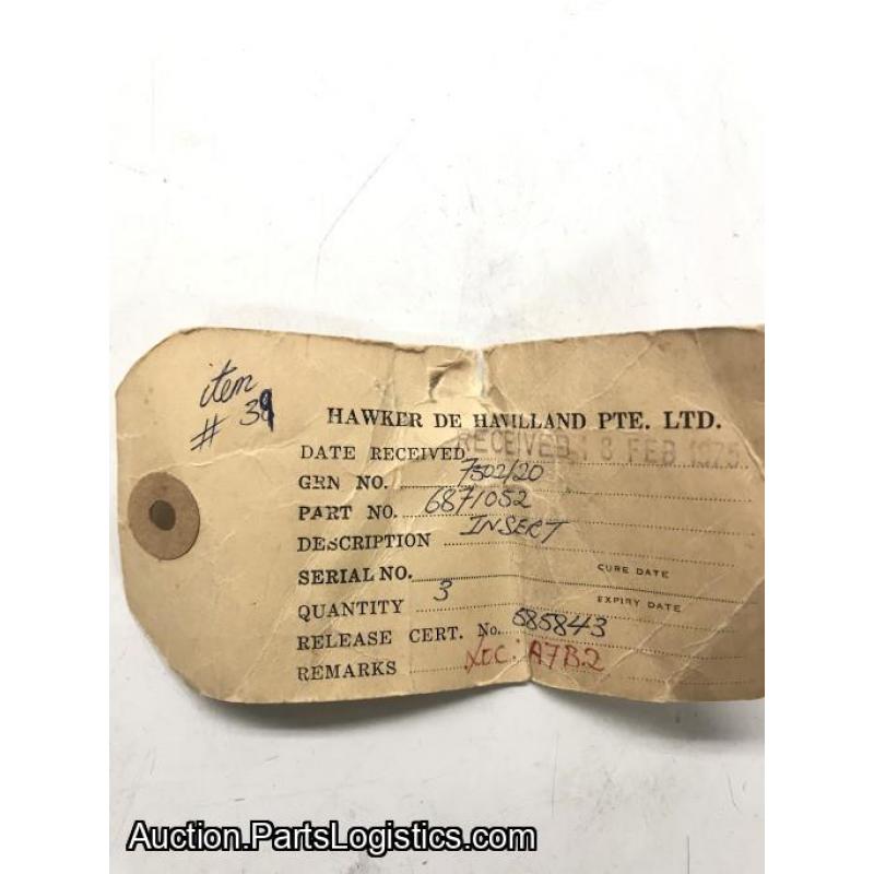 P/N: 6871052, Slotted Insert, New RR M250, ID: D11