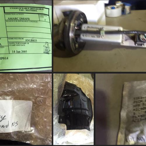 Pallet of Aircraft Parts: T53, UH1H, OH58, M250, CH46, UH60, H46, CH124, More - US Only (See Description)