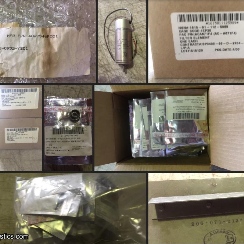 Pallet of Aircraft Parts: T53, UH1H, OH58, M250, CH46, UH60, H46, CH124, More - US Only (See Description)