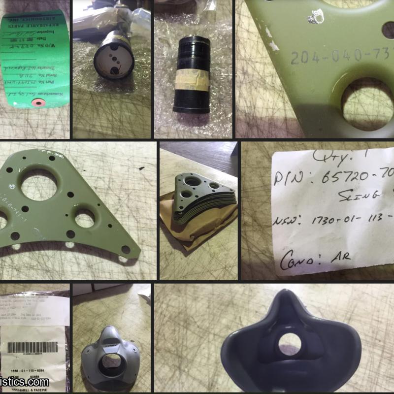 Pallet of Aircraft Parts: T53, UH1H, OH58, M250, CH46, UH60, H46, CH124, More - US Only (See Description)