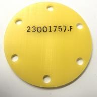 New OEM Approved RR M250, PTO Pad Shipping Cover, P/N: 23001757, ID: CSM
