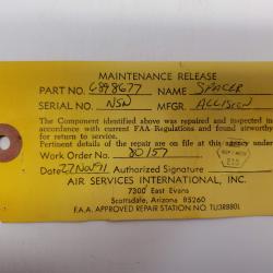 Multiple Rolls-Royce M250 Consumables, ID: AZA