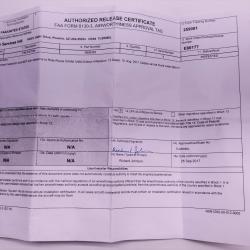 Rolls-Royce M250, Torquemeter Piston, P/N: 6856362, S/N: 9, Serviceable, ID: AZA