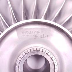 PN: 6853279, 4th Stage Turbine Wheel, SN: HX51099, Overhauled RR M250, ID: AZA