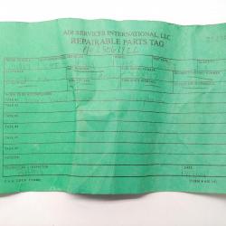 P/N: 23061922, 4th Stage Turbine Nozzle, S/N: X54727, As Removed RR M250, ID: AZA