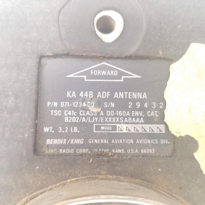 P/N: 071-1234-00, Antenna Loop, S/N: 29432, As Removed, King Radio Corp., ID: AZA