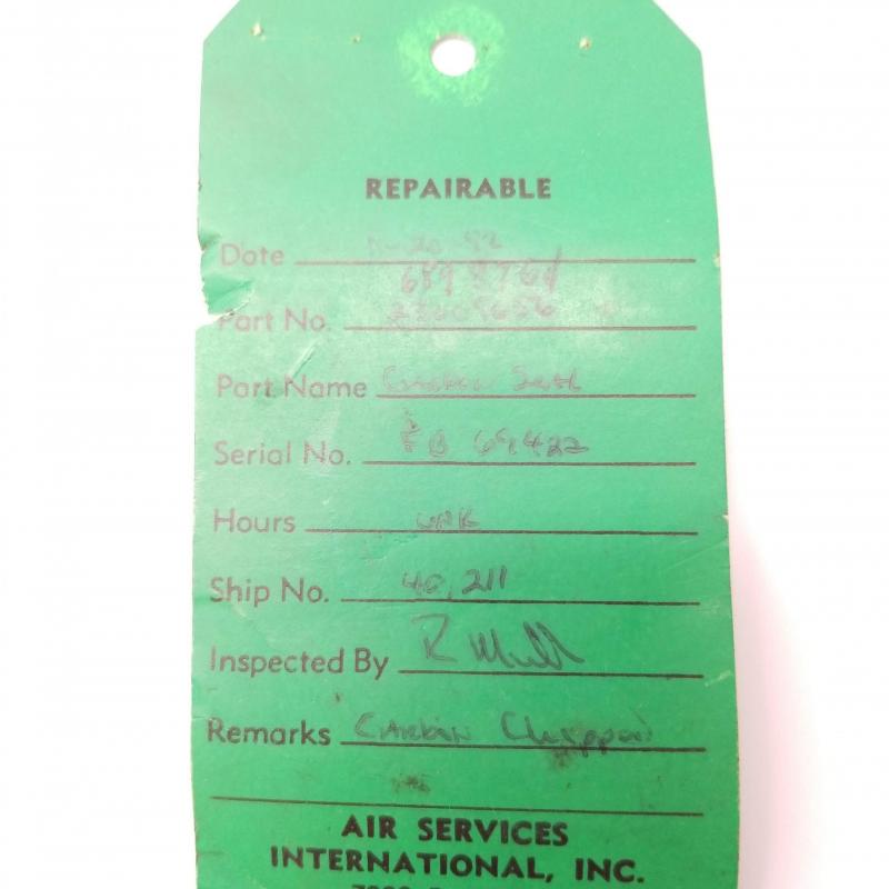 P/N: 6898764, Oil Bellows Seal, S/N: FB69422, As Removed, RR M250, ID: AZA