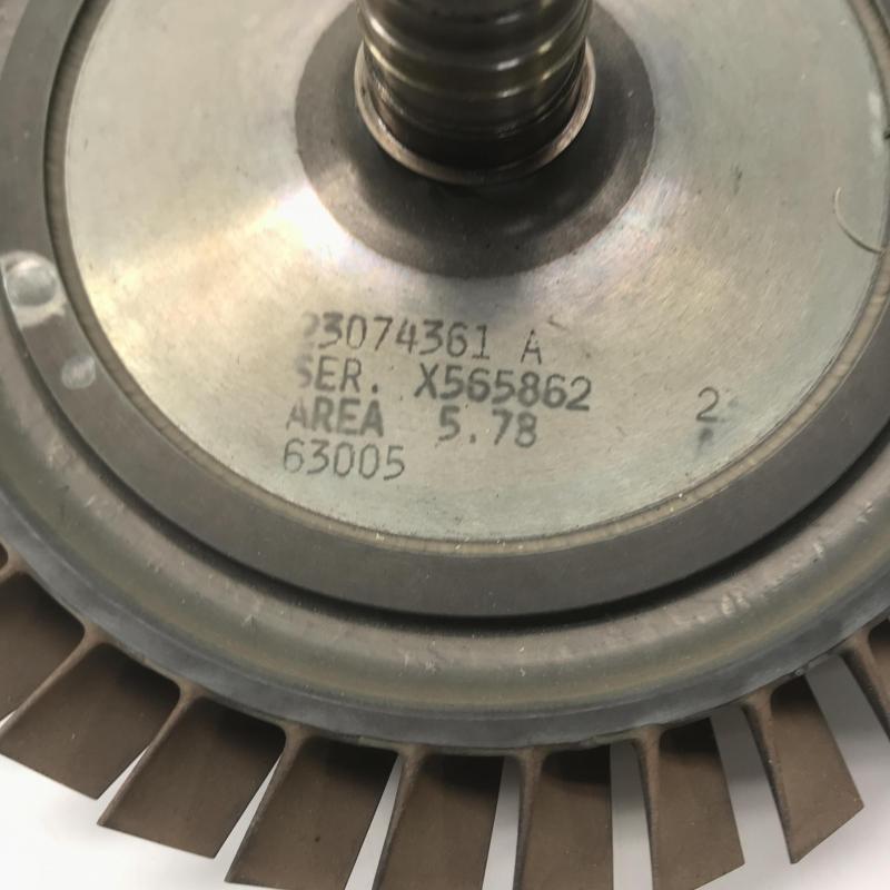 As Removed OEM Approved RR M250, 1st Stage Turbine Wheel, P/N: 23074361, S/N: X565862, ID: CSM