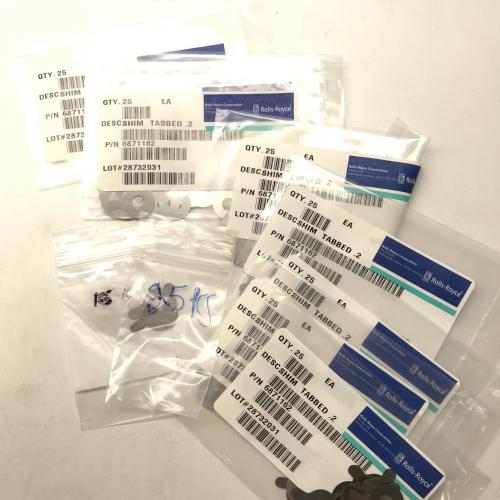 New OEM Approved RR M250, Tabbed Shim, P/N: 6871162, ID: CSM