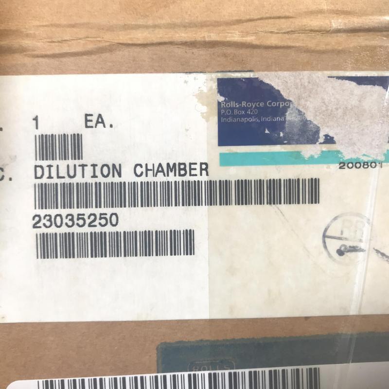 Rolls-Royce M250 Dilution Chamber Assembly, P/N: 23035250, New, ID: AZA