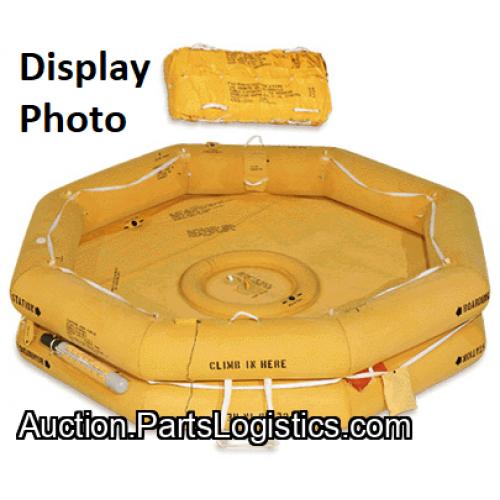 P/N: R0297A111, LIFE RAFT, TWIN TUBE,12 MAN, EAM-T12, Used,  Manufacturer, ID: D11