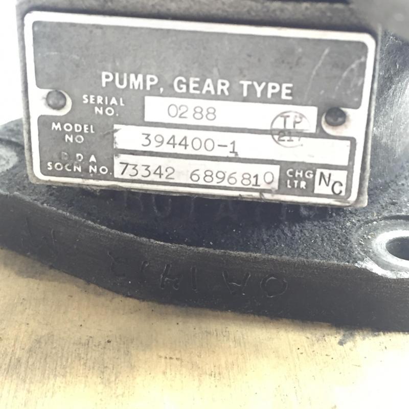 P/N: 6896810, Fuel Pump Assembly, S/N: 0288, Serviceable,TR: 929.4, RR M250, ID: D11