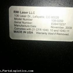 RMI Laser LLC,  Symbol Writer Pro Laser Engraver, Model: MT1037, Used, ID: AZA