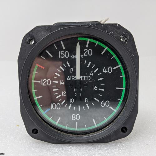 PN: 8000, 180 MPH/150 Knots Air Speed Indicator, SV, Unites Instruments, Bell Helicopter, Bell 206