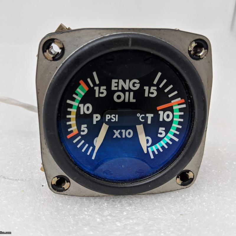 PN: 206-075-677-103, Engine Temp/Press Indicator, SN: 87050175, SV, Bell 206