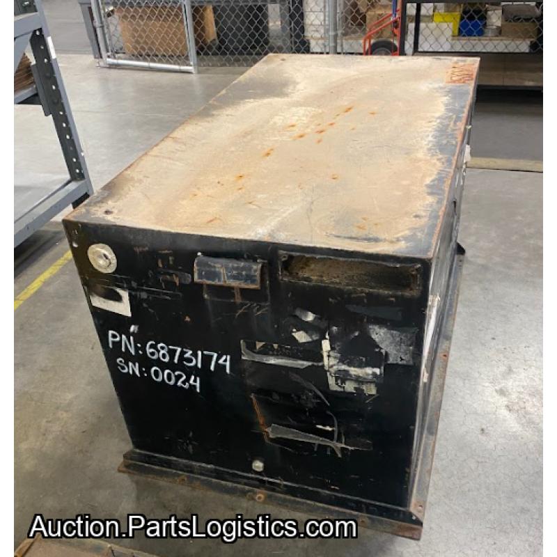P/N: 6873174, Series 2 Shipping & Storage Container (No Mounts), S/N: 0024, Used RR M250, ID: AZA