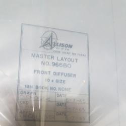 P/N: 6798079, BC8 Comparator Chart, New, Rolls Royce, Allison, T63